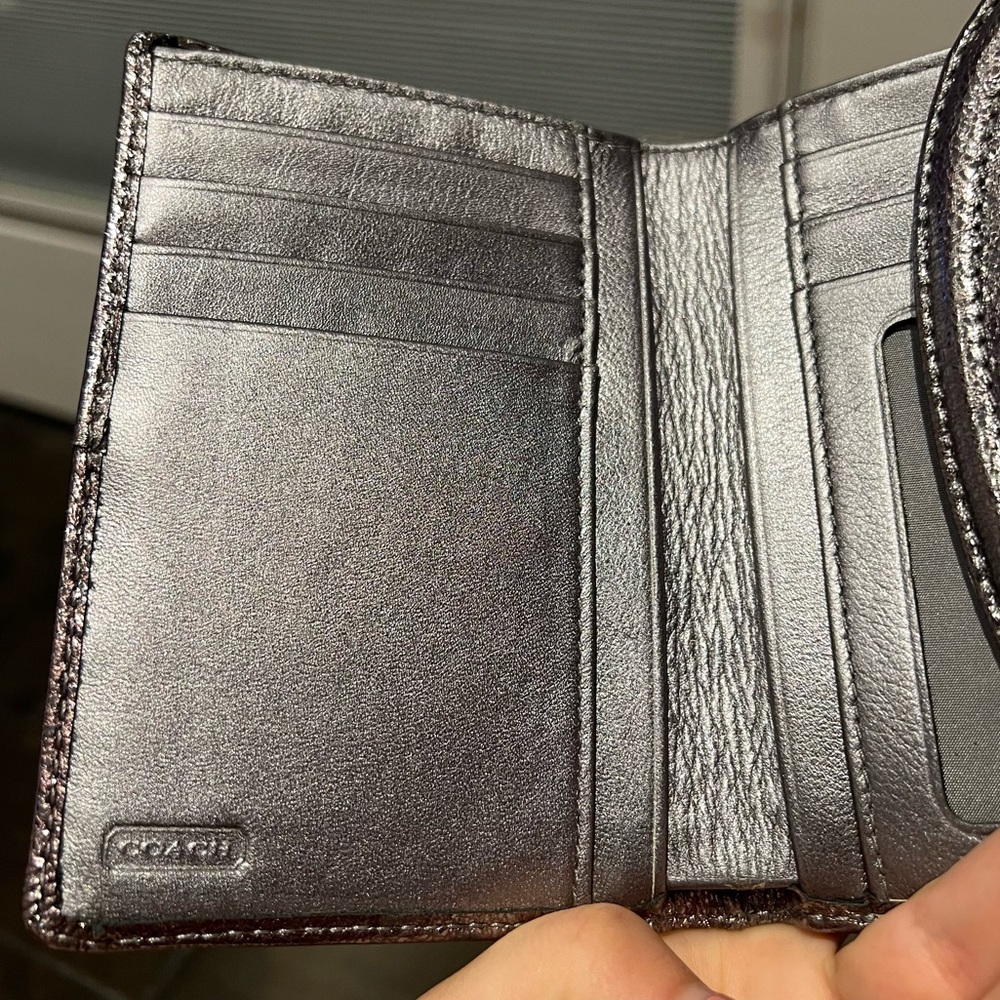 Coach Metallic Wallet - Picture 7 of 8